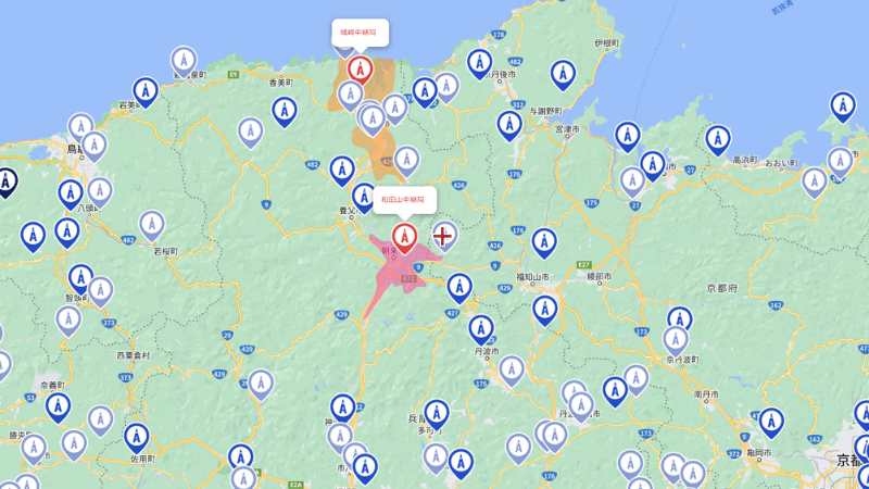 兵庫県の地デジの電波